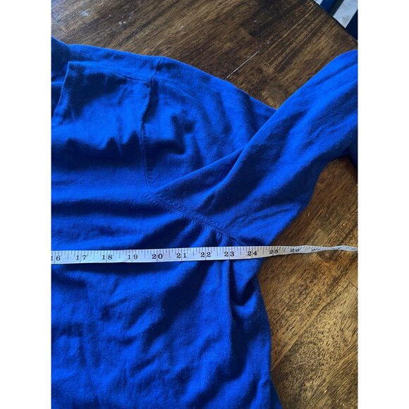 Torrid Blue Deep V Long Sleeve Tunic Knit Sweater Size 5 ( US 5X) - Picture 7 of 8
